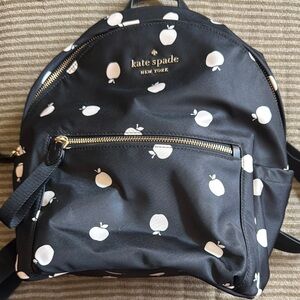 Kate Spade Black and White Polka Dot Backpack